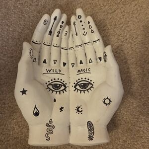 Wild Magic Hand Sculpture - White